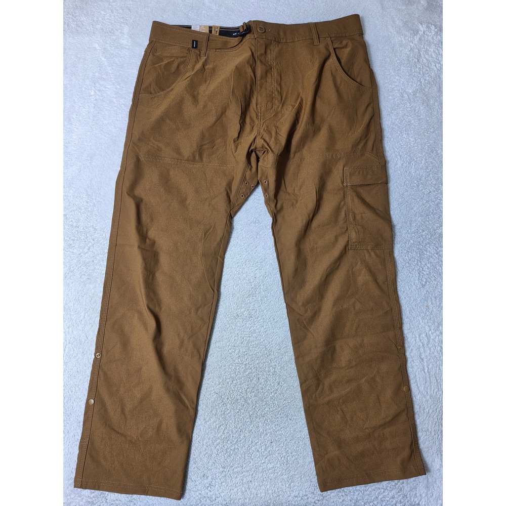 NEW Prana Stretch Zion Slim Pant II Mens 40/30 Sepia Brown Hiking Taper Stretch - Picture 6 of 12